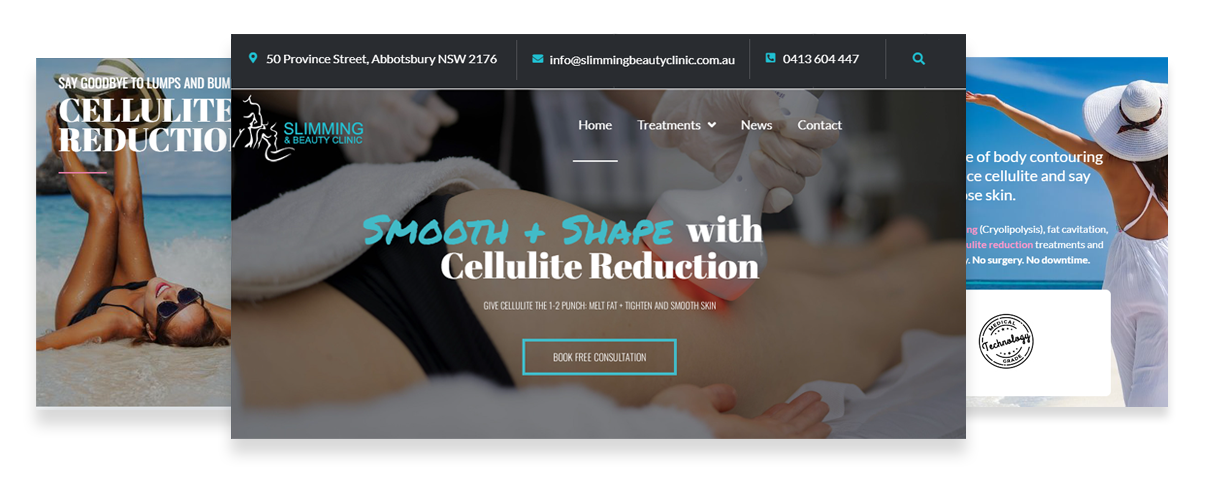 Website design for body contouring clinic